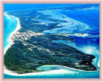 Holbox ariel view of entire island