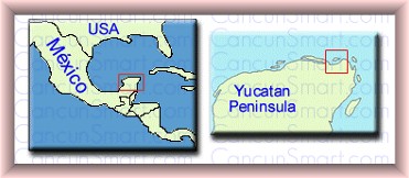 map of yucatan peninsular