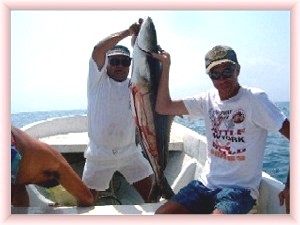 Holbox island great fishing holding large catch